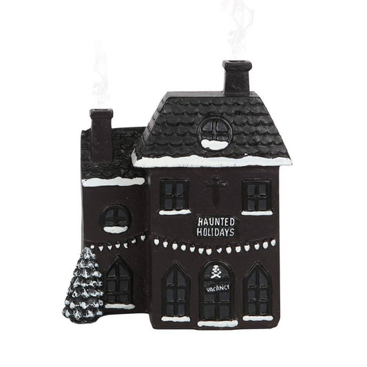 Haunted Holiday House Gothic Christmas Incense Cone Burner