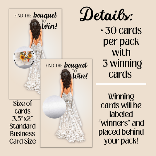 Bridal Shower Scratch Off Card Game