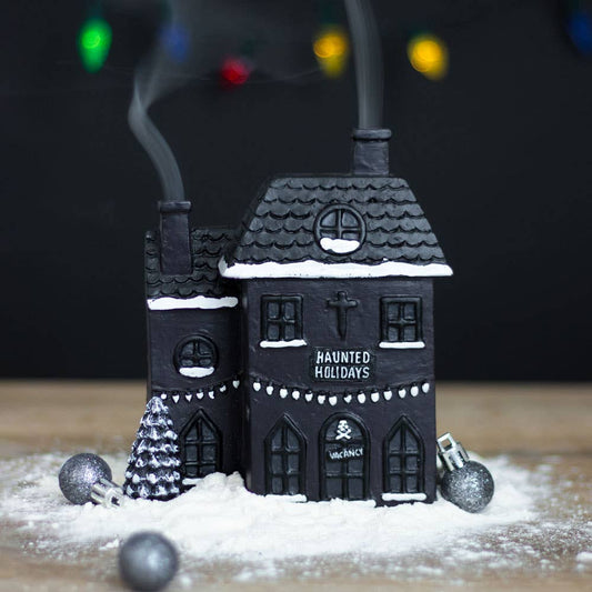 Haunted Holiday House Gothic Christmas Incense Cone Burner