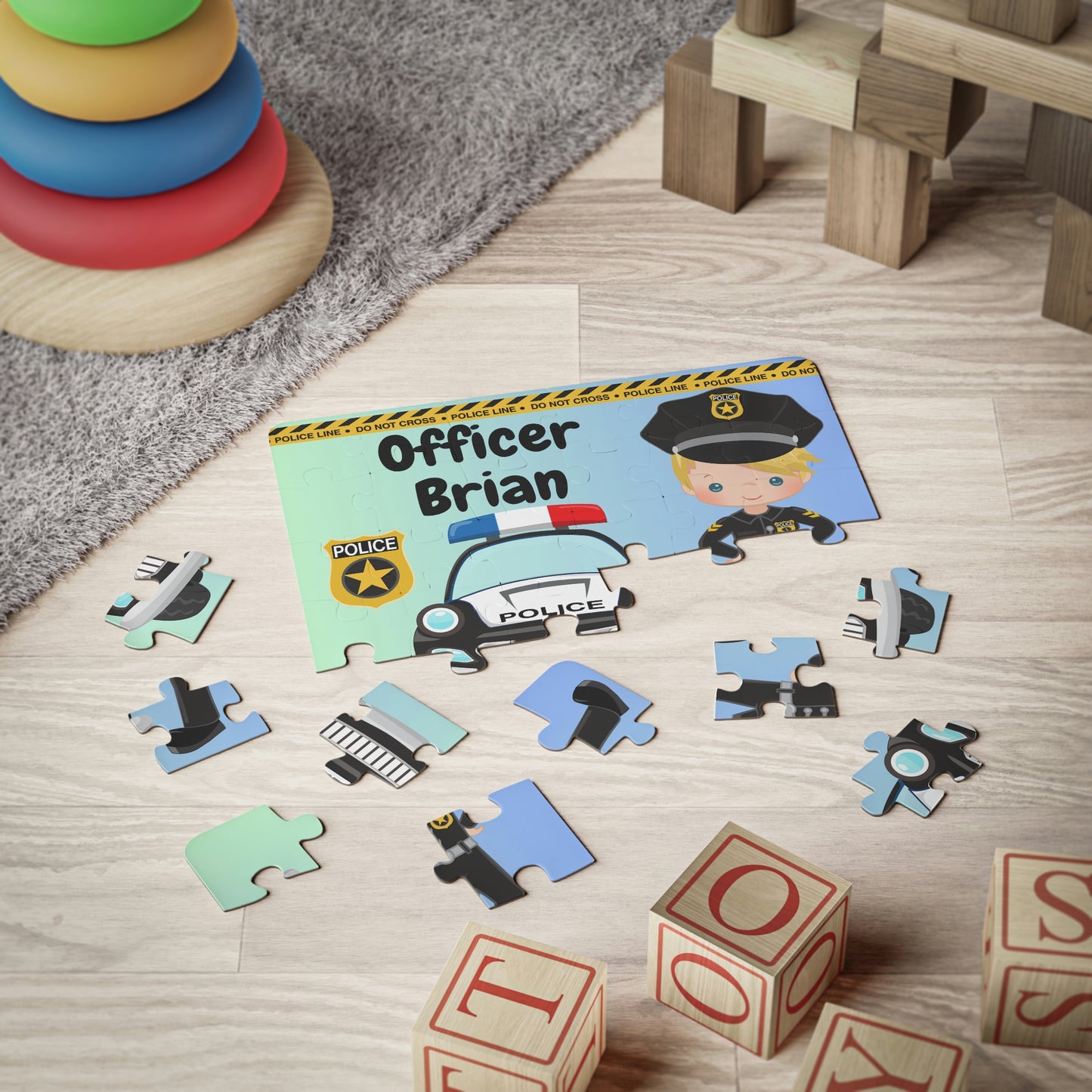 Police Officer Personalized Puzzle - 30 piece