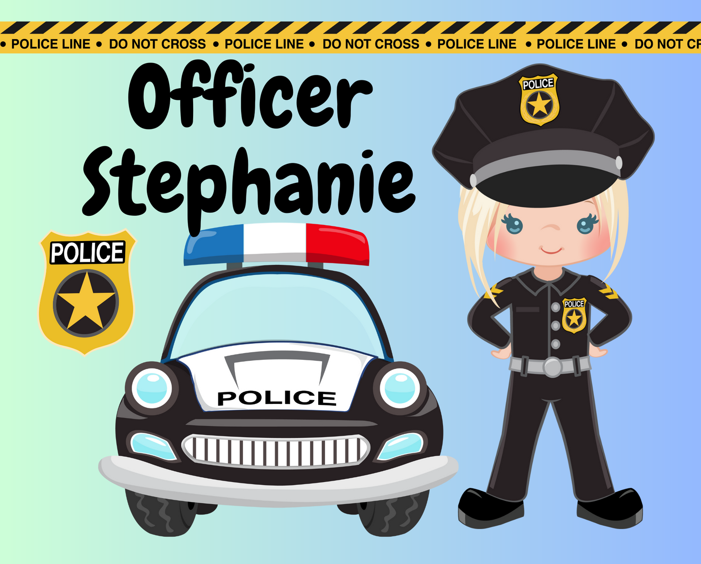 Police Officer Personalized Puzzle - 30 piece